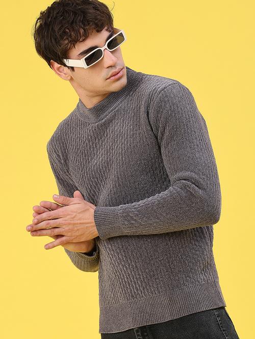 men self design long sleeve regular fit pullover  - 22179756 - Very Small Image - 1