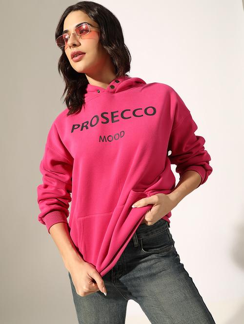 Women Printed Long Sleeve Hooded Sweatshirt - 22179982 - Very Small Image - 1