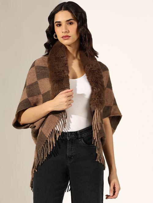 women self designed poncho - 22180080 - Very Small Image - 1