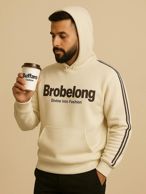 men printed long sleeve hooded sweatshirt - 22180236 - Very Small Image - 1