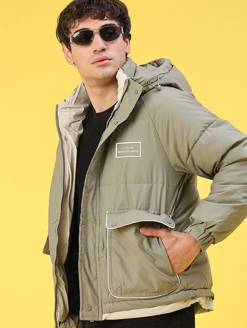 men solid long sleeve lightweight puffer jacket - 22180699 - Very Small Image - 1