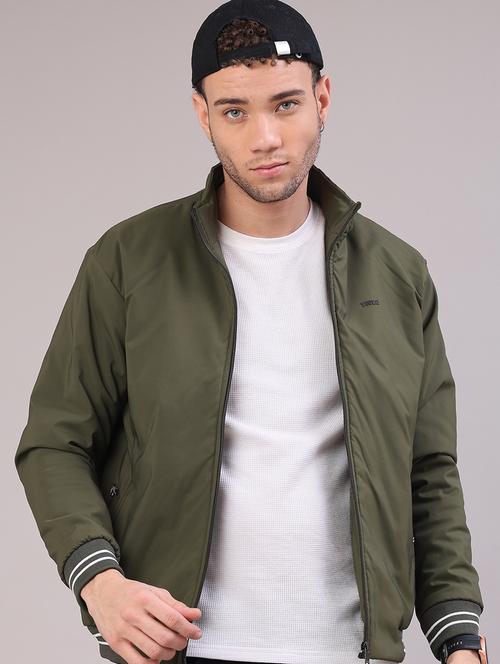men solid long sleeve lightweight bomber jacket - 22180706 - Very Small Image - 1