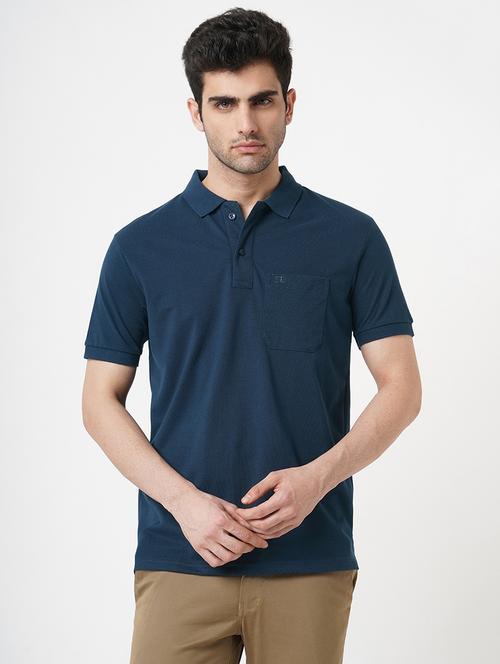 men solid short sleeve polo t-shirt - 22181411 - Very Small Image - 1