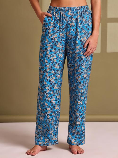 women printed mid rise loungewear pajama - 22181562 - Very Small Image - 1