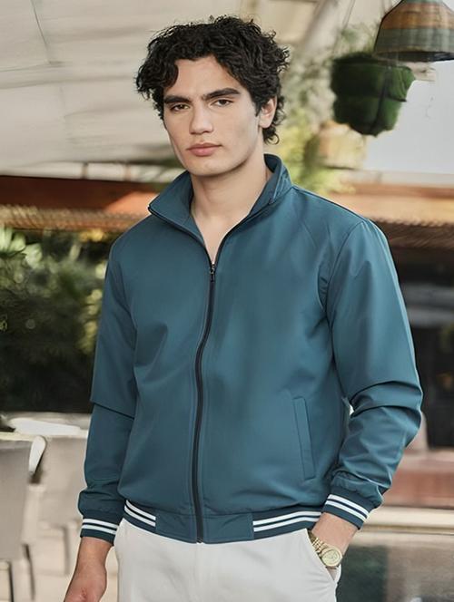 men solid long sleeve bomber jacket - 22183585 - Very Small Image - 1