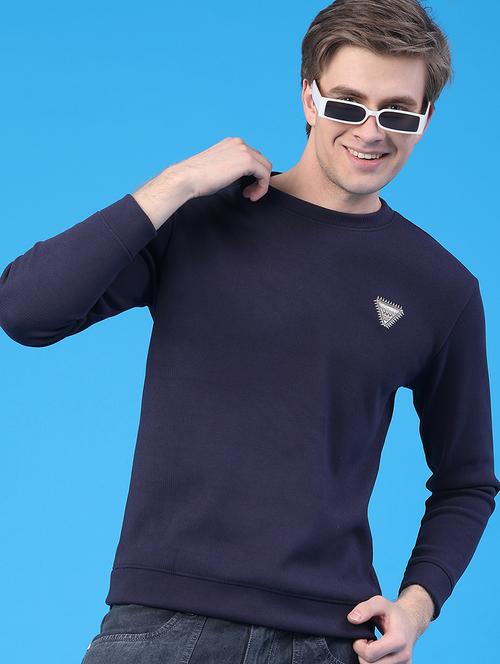 men solid long sleeve regular fit sweatshirt - 22184008 - Very Small Image - 1
