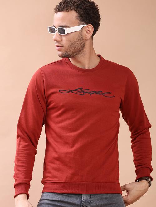men chest print long sleeve regular fit sweatshirt - 22184636 - Very Small Image - 1