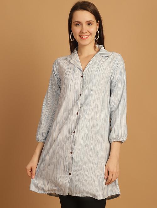 women lapel collar long sleeve regular fit shirt - 22185032 - Very Small Image - 1