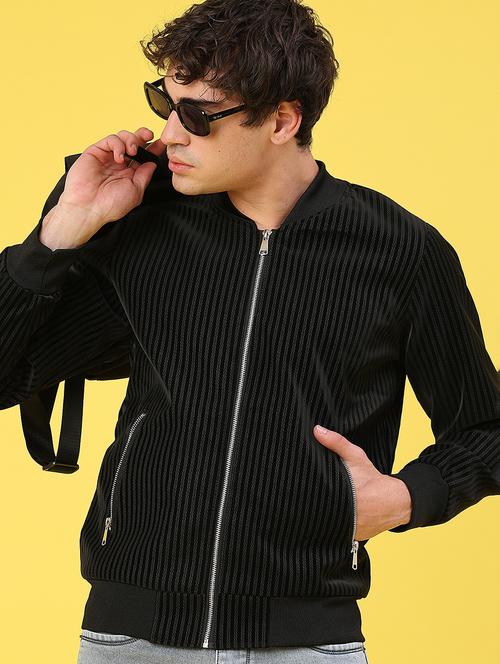 men printed long sleeve bomber jacket - 22185309 - Very Small Image - 1