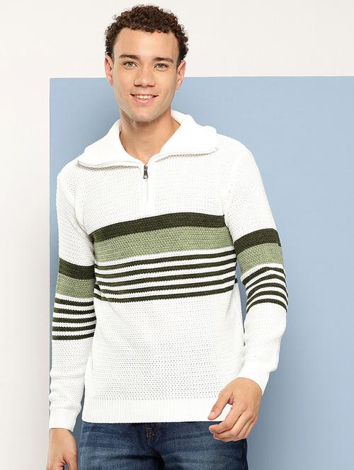 men self design long sleeve regular fit pullover  - 22186105 - Very Small Image - 1