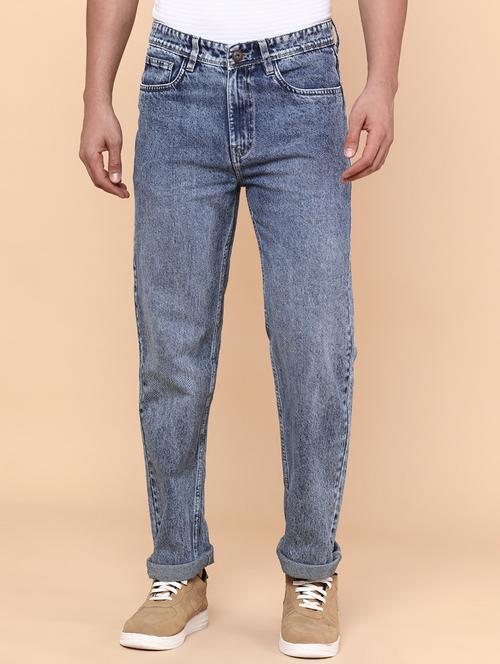 men blue cotton jean - 22186603 - Very Small Image - 1