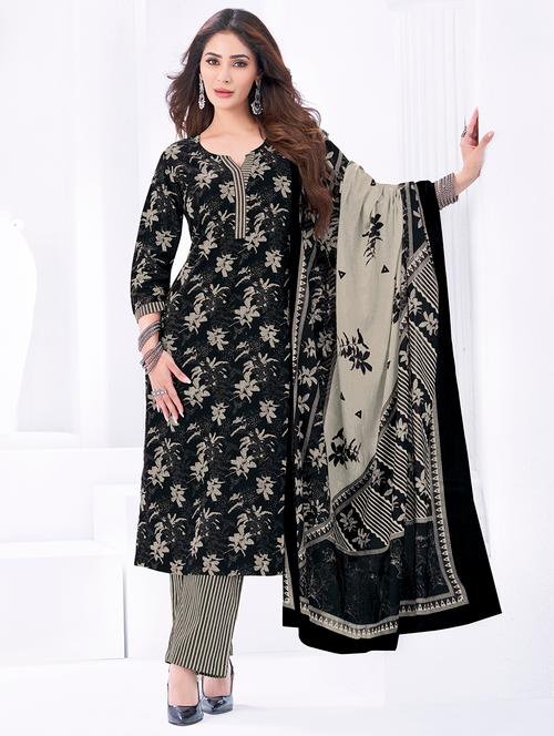 women printed three quarter sleeve kurta pant with dupatta set - 22205729 - Very Small Image - 1