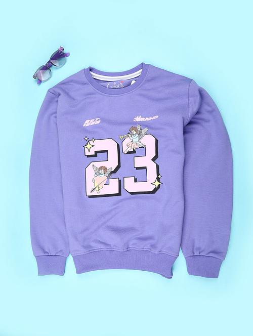 girls typographic long sleeve sweatshirt - 22217160 - Very Small Image - 1