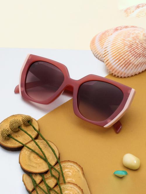 ted smith unisex square sunglasses i 100% uv protection  i  grey graded colour lens - 22217836 - Very Small Image - 1