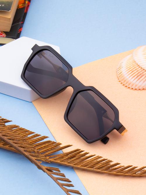 ted smith unisex square sunglasses i 100% uv protection  i  grey colour lens - 22217891 - Very Small Image - 1