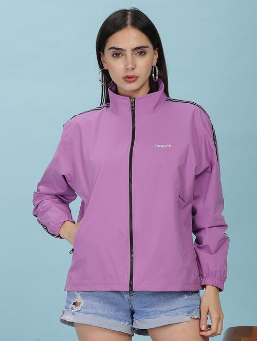 women solid long sleeve windcheater jacket - 22218419 - Very Small Image - 1