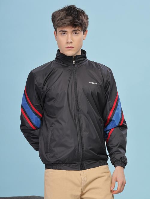 men color block long sleeve bomber jacket - 22218525 - Very Small Image - 1