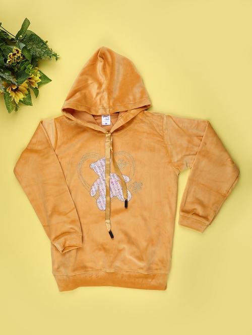 girls long sleeve hooded sweatshirt - 22219570 - Very Small Image - 1