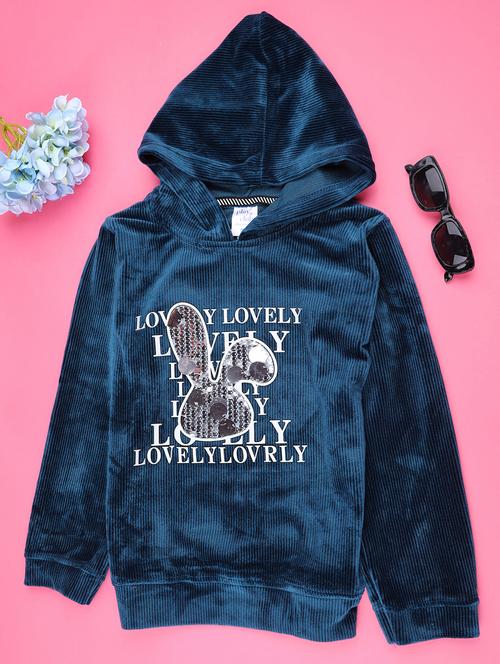girls long sleeve hooded sweatshirt - 22219575 - Very Small Image - 1