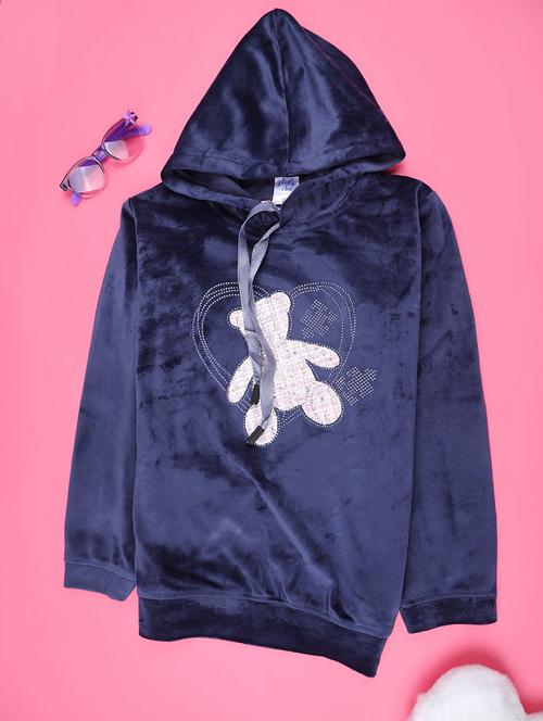 girls long sleeve hooded sweatshirt - 22219580 - Very Small Image - 1