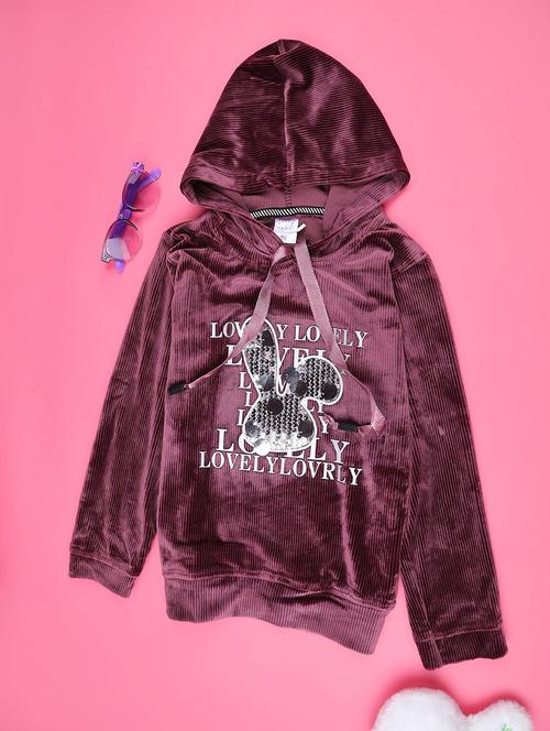 girls long sleeve hooded sweatshirt - 22219581 - Very Small Image - 1