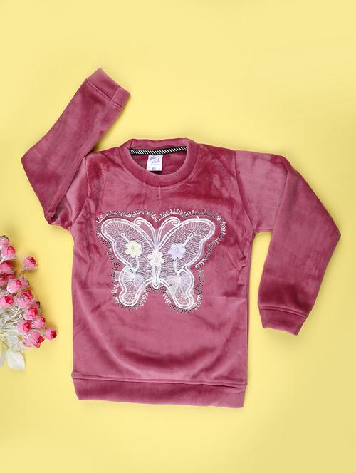 girls round neck long sleeve sweatshirt - 22219603 - Very Small Image - 1