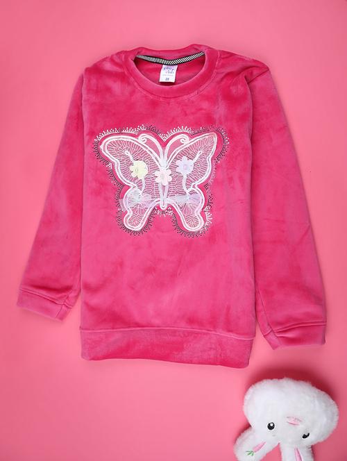 girls round neck long sleeve sweatshirt - 22219607 - Very Small Image - 1