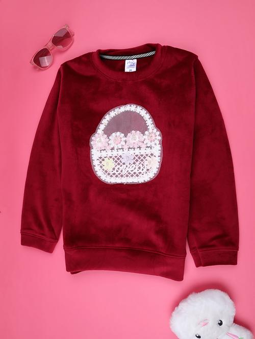 girls round neck long sleeve sweatshirt - 22219655 - Very Small Image - 1