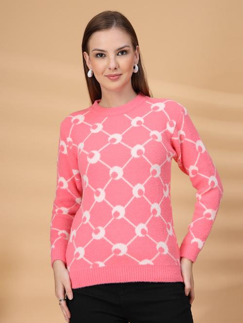 women self design long sleeve pullover - 22219892 - Very Small Image - 1