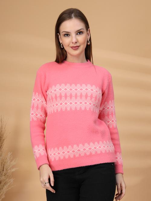 women self design long sleeve pullover - 22219896 - Very Small Image - 1