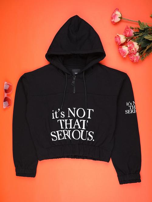 girls printed long sleeve hooded sweatshirt - 22220097 - Very Small Image - 1