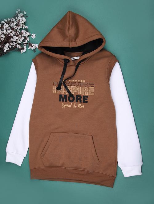 boys color blocked long sleeve hooded sweatshirt - 22220120 - Very Small Image - 1