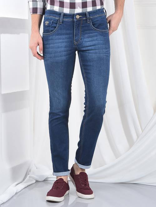 men washed mid rise full length jeans - 22220205 - Very Small Image - 1
