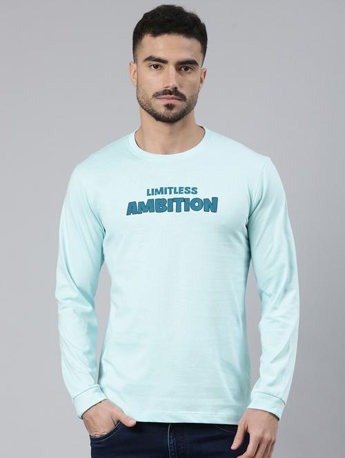 men front & back print long sleeve regular fit t-shirt - 22223417 - Very Small Image - 1