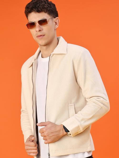 men solid long sleeve regualr fit shacket - 22223674 - Very Small Image - 1