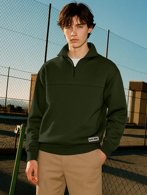 men solid long sleeve regular fit sweatshirt - 22223709 - Very Small Image - 1