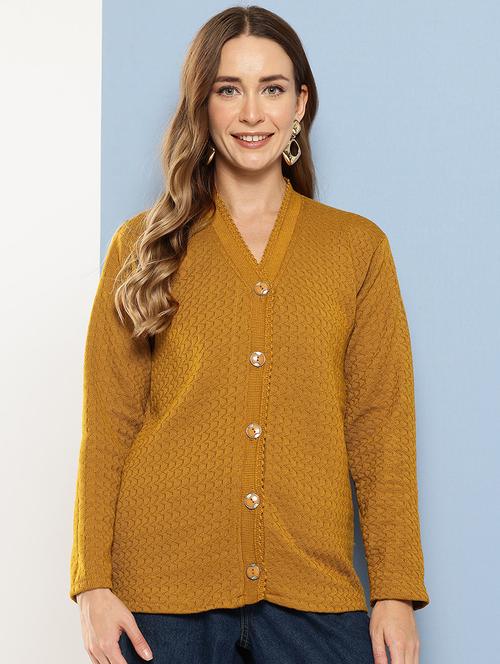 women self designed long sleeve cardigan - 22224759 - Very Small Image - 1