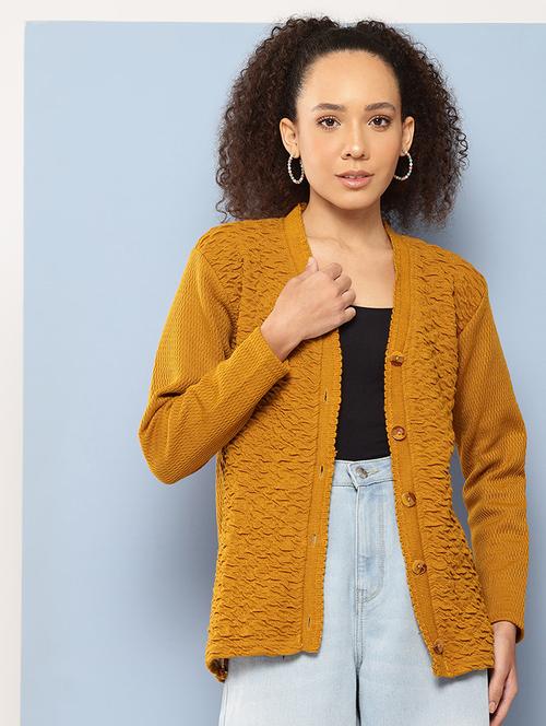 women self designed long sleeve cardigan - 22224769 - Very Small Image - 1