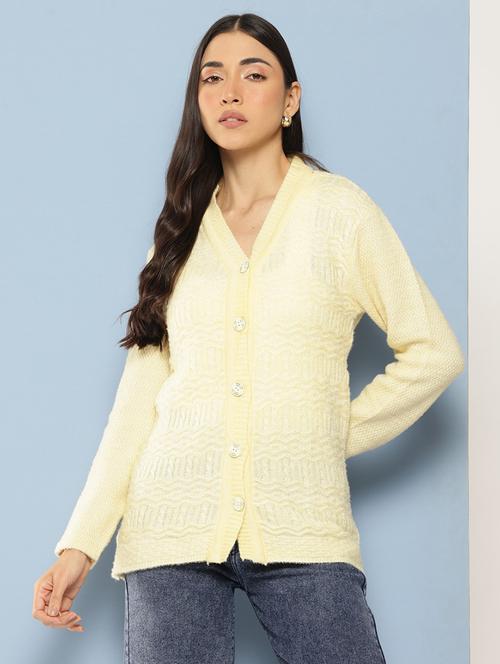 women self designed long sleeve cardigan - 22224784 - Very Small Image - 1