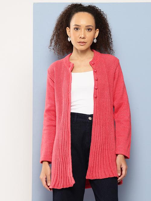 women solid long sleeve cardigan - 22224818 - Very Small Image - 1
