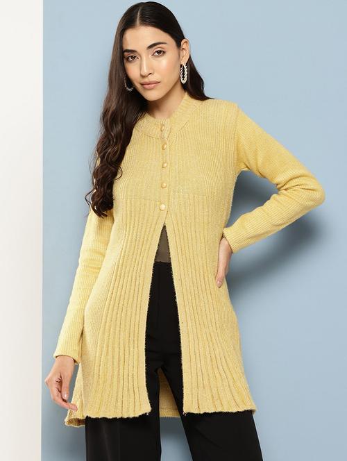 women solid long sleeve cardigan - 22224819 - Very Small Image - 1
