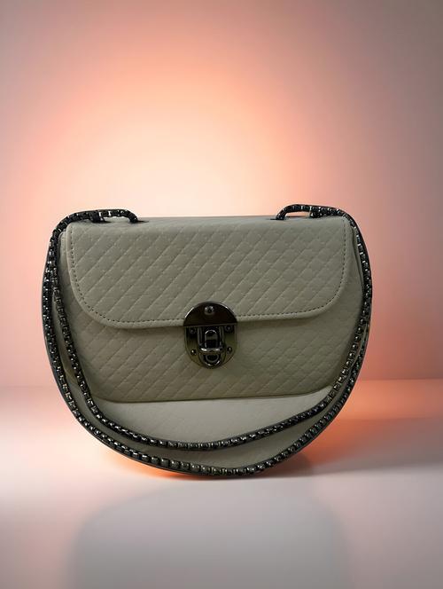 women solid pu sling bag - 22225248 - Very Small Image - 1