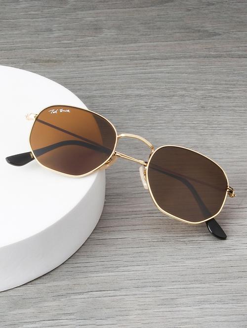 ted smith unisex hexagonal sunglasses - 22225384 - Very Small Image - 1