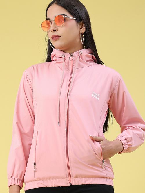 women solid long sleeve hooded jacket - 22226223 - Very Small Image - 1