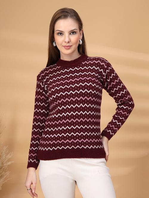women self desigend long sleeve pullover - 22226834 - Very Small Image - 1