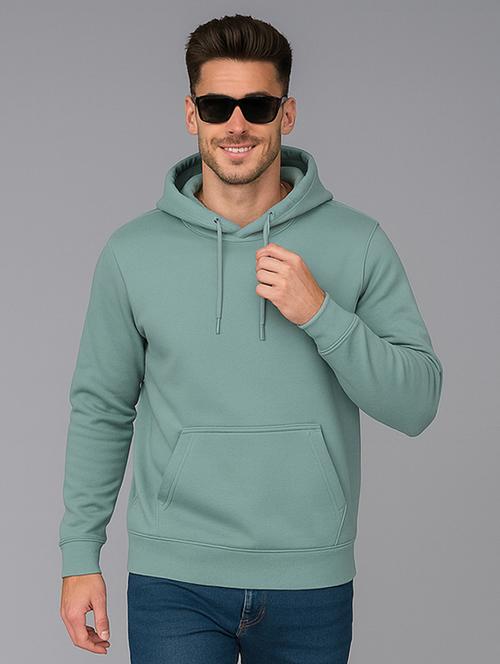 sea green fleece plain sweatshirt - 22227198 - Very Small Image - 1