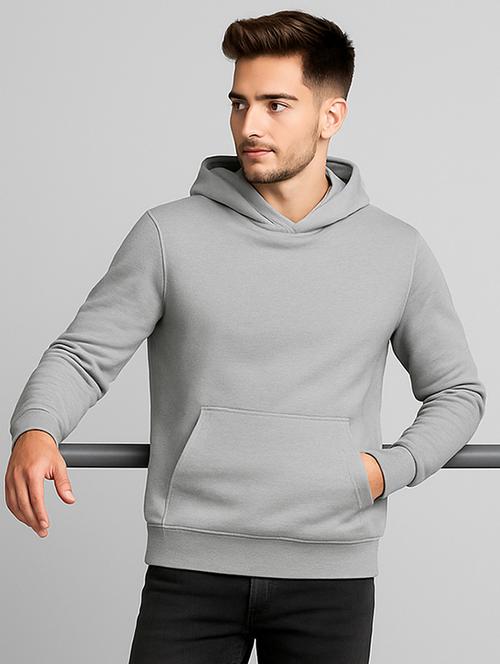 grey fleece plain sweatshirt - 22227212 - Very Small Image - 1