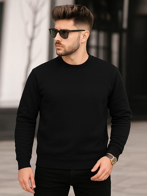 men solid long sleeve regular fit sweatshirt - 22227248 - Very Small Image - 1
