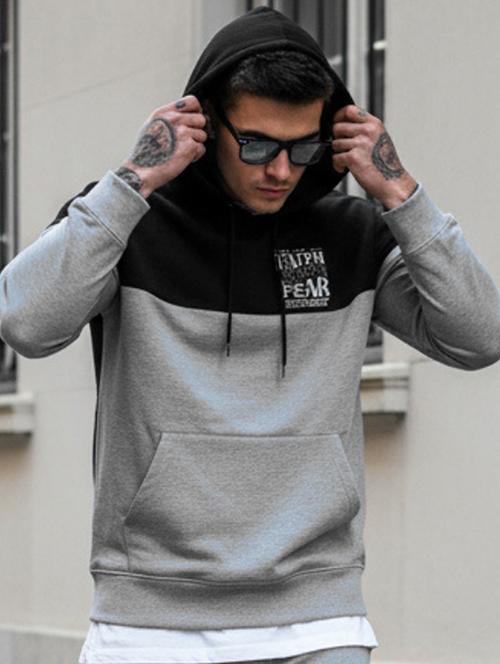 men color block long sleeve regular fit sweatshirt - 22227294 - Very Small Image - 1