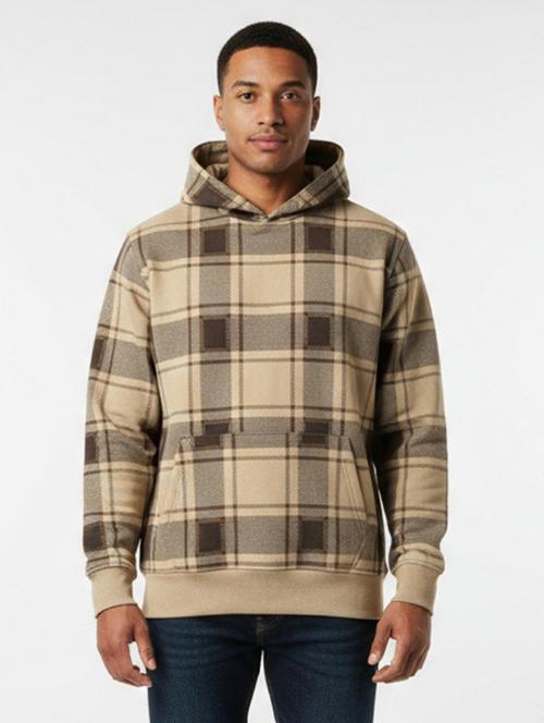 men checkered long sleeve regualr fit sweatshirt - 22227314 - Very Small Image - 1